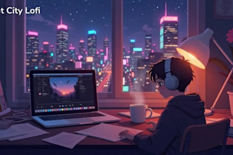 create image animation and lofi loop animation music video
