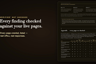 do a technical SEO audit with a prioritized fix list