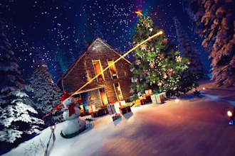 create merry christmas greeting video with your logo within 4 hours