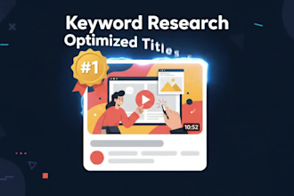 be youtube video seo optimization expert, thumbnail optimized for traffic