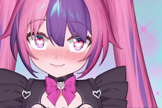 design live2d vtuber model, vtuber rigging, 2d vtuber model, vtuber commission