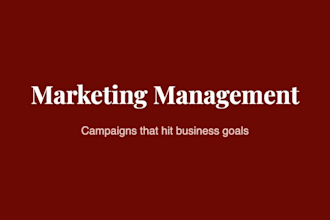 create a complete ecommerce marketing strategy for your online store