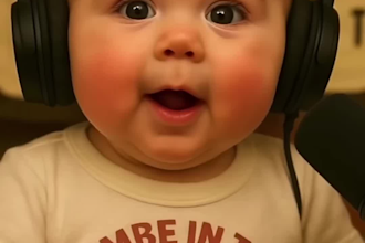 viral ai baby podcast, ai talking baby video, funny ai baby reels, ai baby video