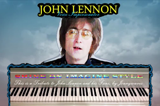 be john lennon pro soundalike imagine greeting