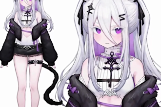 offer vtuber commission for detailed vtuber avatar and rig with live2d