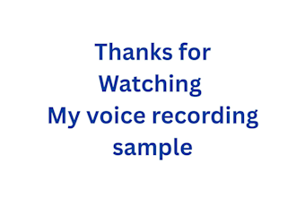 record clear and natural bengali voice over for your project
