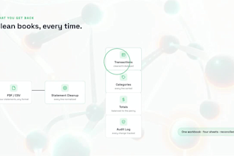 convert bank statements and credit card bills into clean bookkeeping ready excel