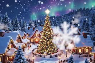 create christmas cinematic music video, ai video for holiday using veo3, sora 2