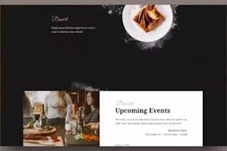 restaurant website food catering website food cafe website food truck website
