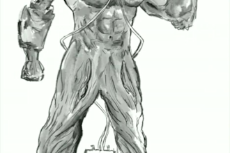 illustrate villain characters for comic books