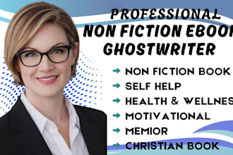 nonfiction ebook ghostwriter christain book writer self help memoir ghostwrite