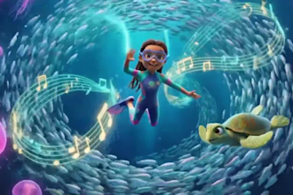 create kids music video and 3d animation for youtube channel in pixar style