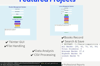 create python gui applications and automation scripts