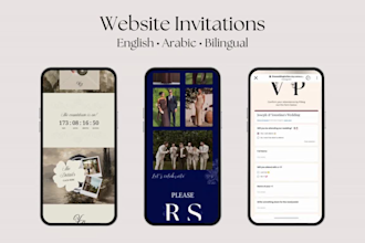 create a custom wedding website invitation in canva