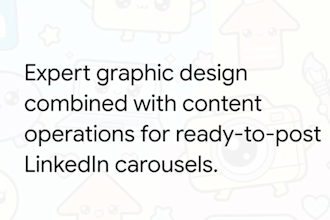design linkedin carousel posts and banner for personal brand authority