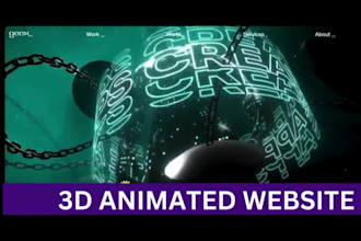 3d storytelling website hero section landing page 2d 3d model rive animation css