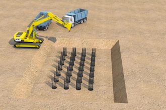 create 3d industrial animation for construction  mining product explainer video