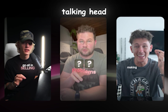 edit talking head and sass animation video