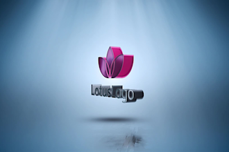 create a 3d rotating logo animation spin loop