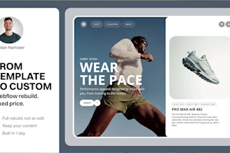 rebuild your wix or squarespace website in a modern custom design