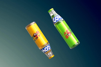 do 3d commercial animation, 3d beverages animation, 3d soda, 3d wine, splash ads