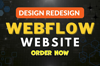 build professional high quality website in webflow