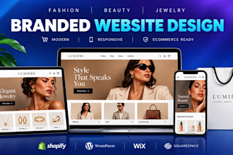 do fashion website, makeup, boutique, jewelry, clothing, salon, ecommerce shop