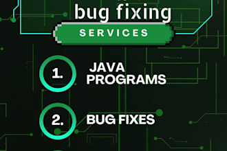 write java programs and fix java bugs