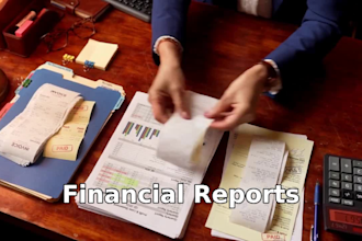 excel bookkeeping, financial reports and payroll tax preparation