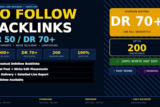 build high quality dofollow backlinks manual link building