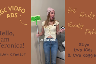 create italian ugc videos for tiktok, reels and ads