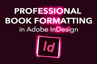 professionally book formatting typesetting in adobe indesign print and ebook