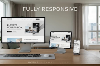 create a beautiful 3d animated landing page for you