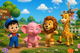 create disney style 3d animated short stories for kids entertainment