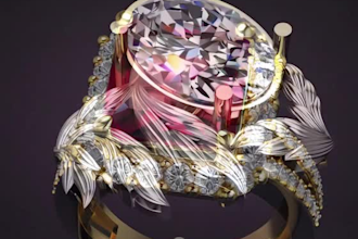 design custom engagement ring cad models ready for casting