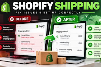 setup shopify shipping rates, zones and profiles