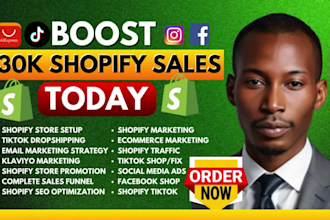 do shopify marketing for tiktok shop, SEO dropshipping organic store promotion