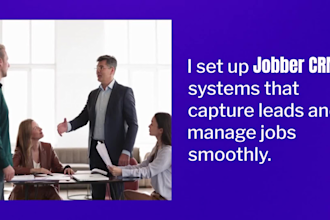 set up jobber CRM for cleaning and hvac invoicing