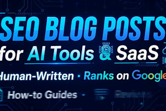 write SEO blog posts about ai tools and saas products