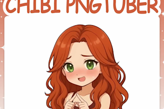 create cute chibi vtuber model chibi anime character live2d vtuber avatar