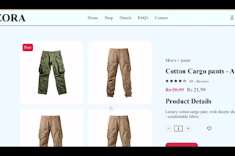 build reusable react components or full react websites using tailwind CSS