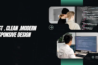 develop website responsive front end back end