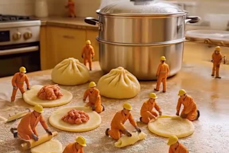 create realistic viral miniature cooking videos for youtube shorts, tiktok