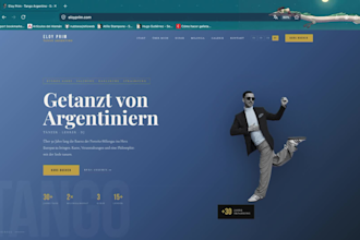 create a modern portfolio website for artists and creatives
