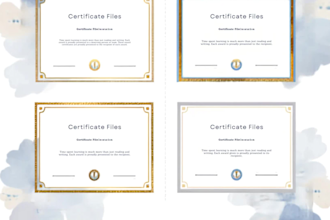 design professional award and certificate templates