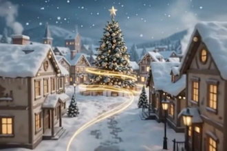 create a personalized christmas greeting video