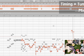edit, tune, timing and mix your vocals using melodyne and daw