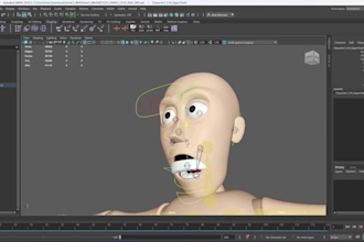 blender 3d facial rigging,arkit blendshapes,face bone,ik fk expression model