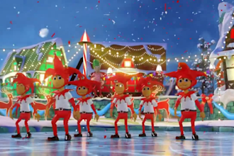 3d christmas animation, 3d kids christmas animation, new year video, santa claus