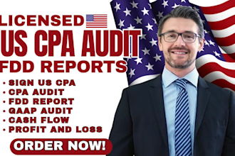audit review fdd financial statement US CPA letter notary letter cashflow